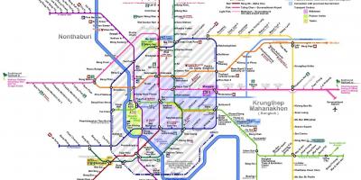 بانكوك خريطة مترو الانفاق 2016