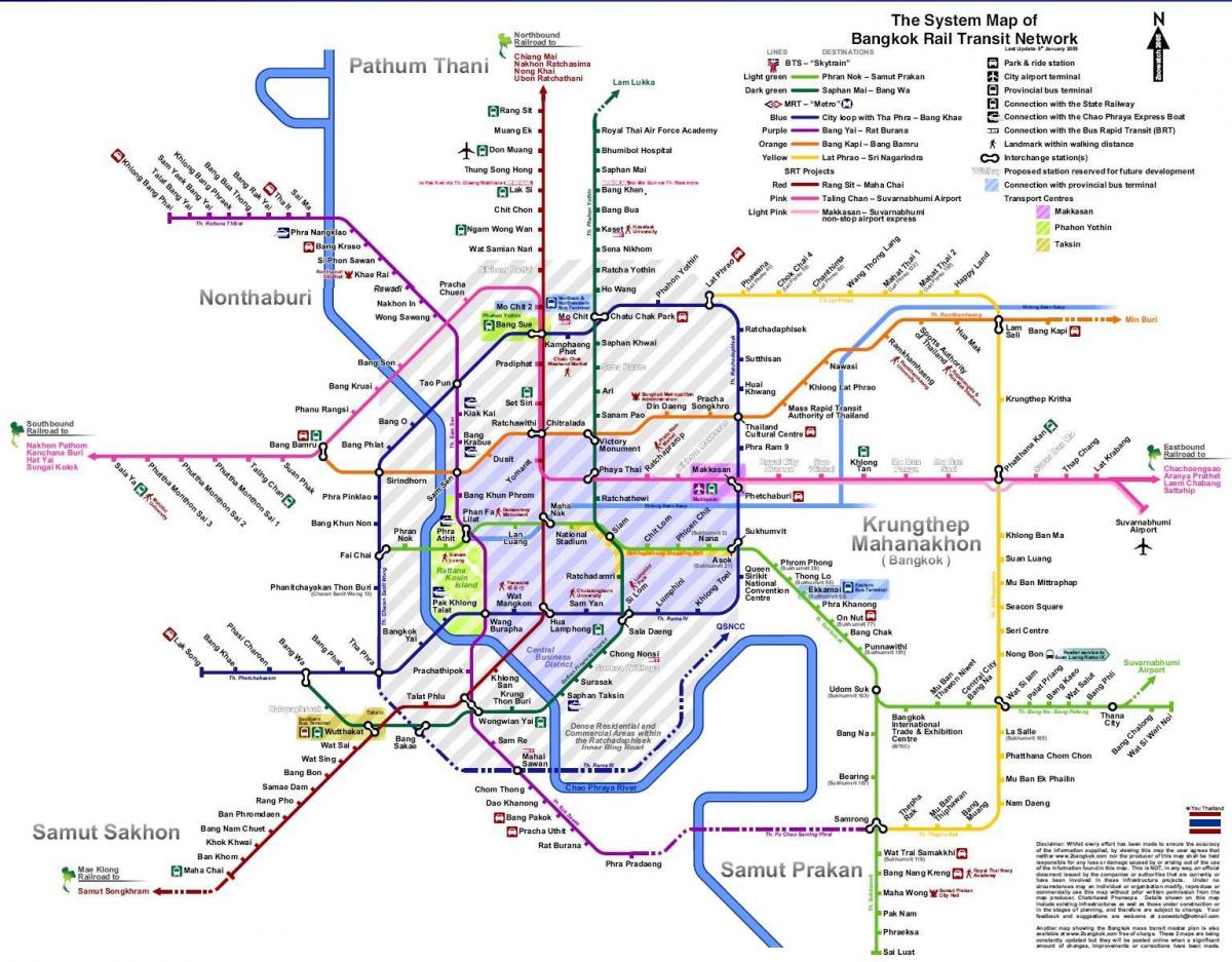 bkk القطار خريطة