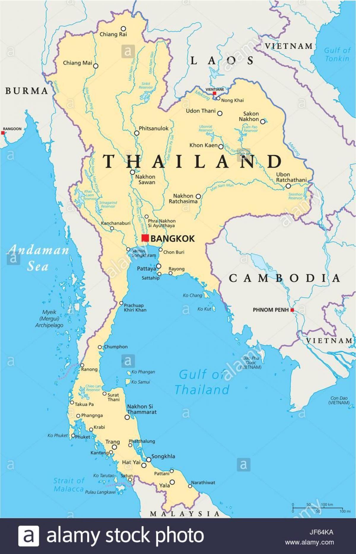 تايلاند بانكوك خريطة العالم