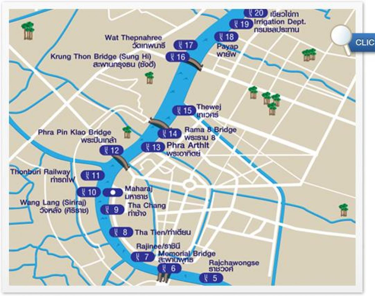 خريطة بانكوك النقل النهري