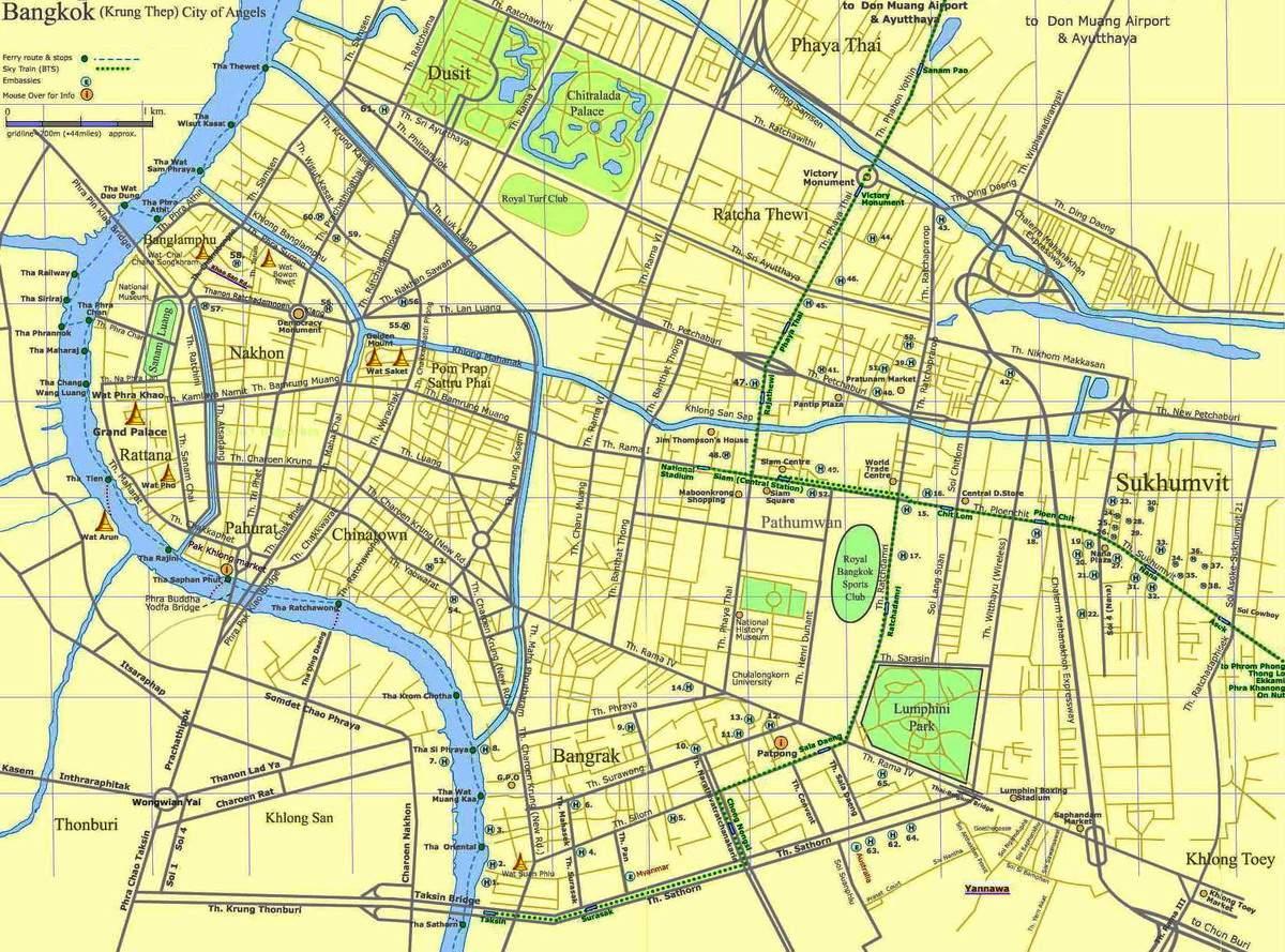 خريطة بانكوك الطريق