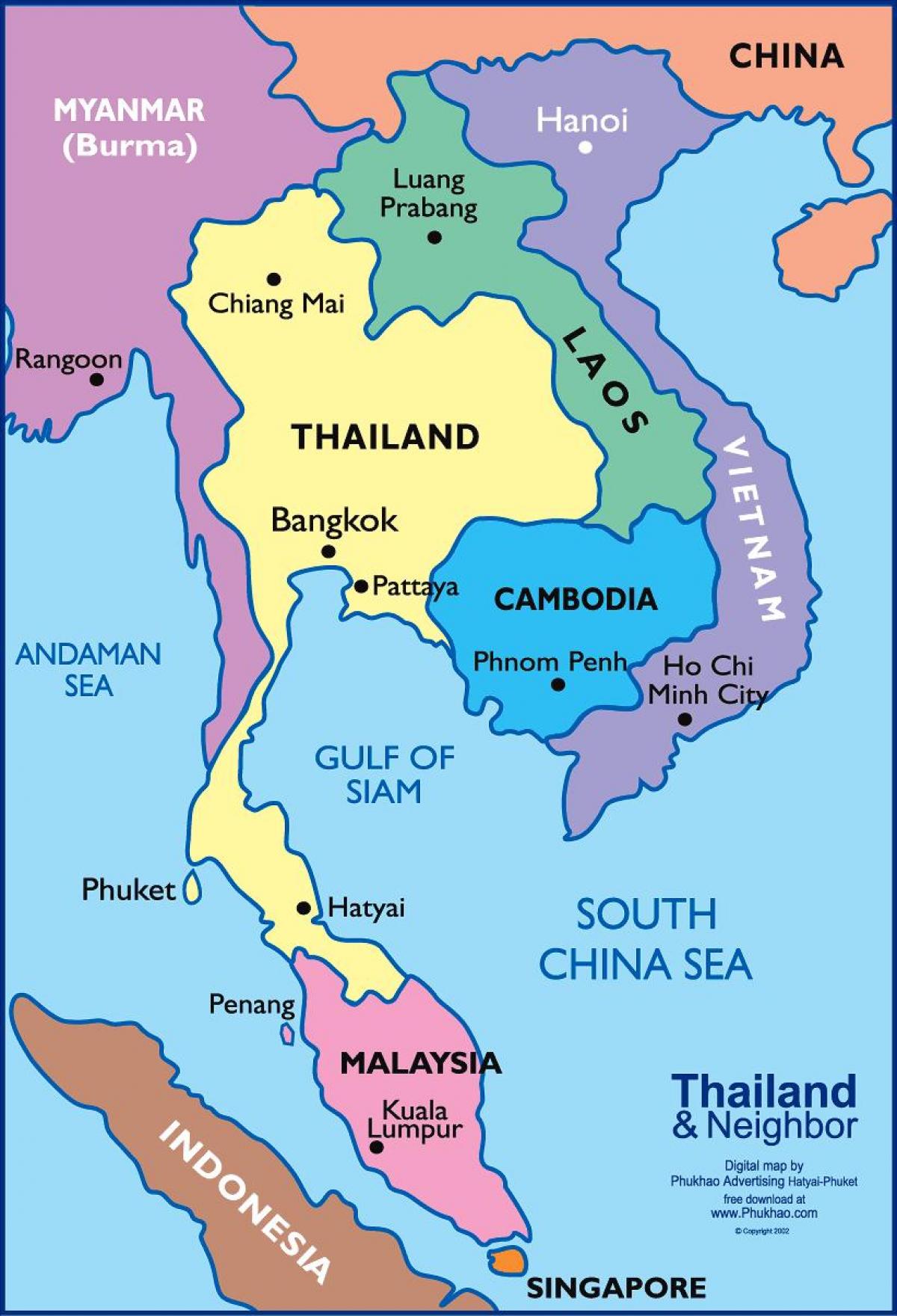 خريطة بانكوك الموقع