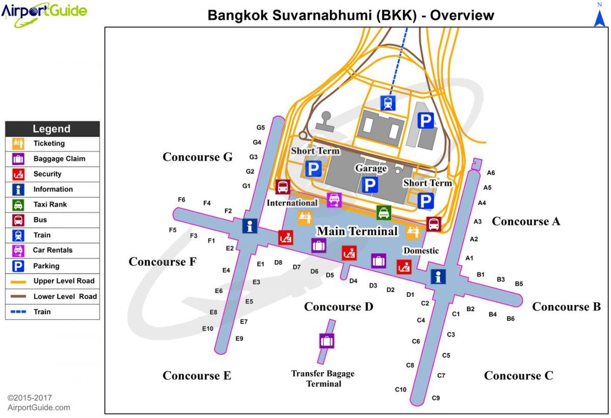 bkk مطار خريطة