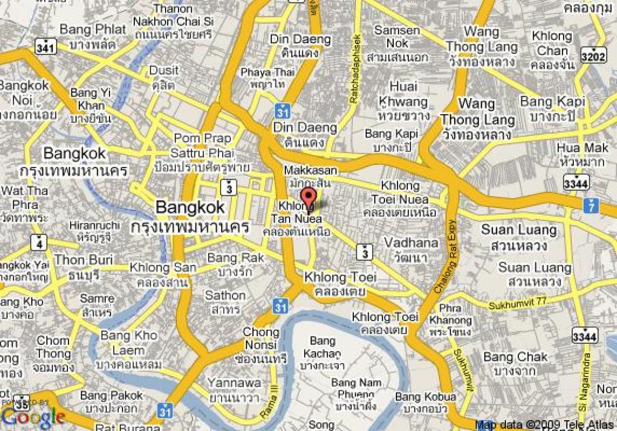 خريطة منطقة سوخومفيت في بانكوك
