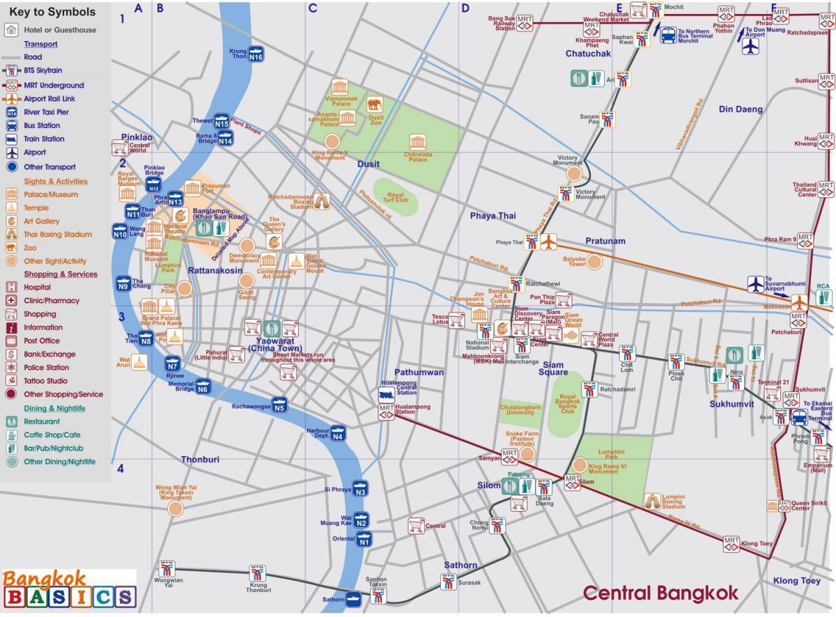 خريطة وسط بانكوك
