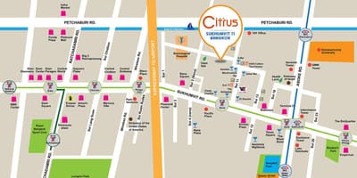 Sukhumvit soi 11 بانكوك خريطة