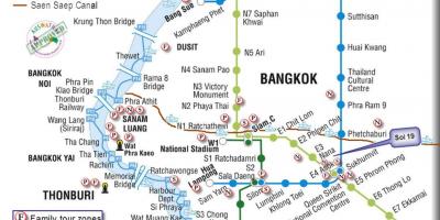 النقل العام في بانكوك خريطة