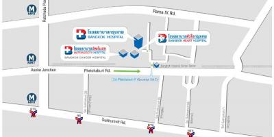 خريطة من مستشفى بانكوك